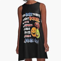 Annoying Orange - The Best Things About School A Line Dress