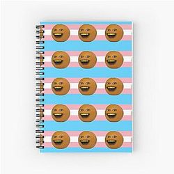 Annoying Orange Trans Flag Notebook