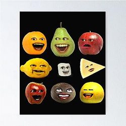 Annoying Orange Characters Poster