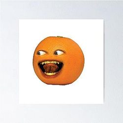 Freaky Orange Poster