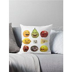 Annoying Orange and Throw Pillow