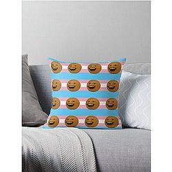 Annoying Orange Trans Flag Throw Pillow