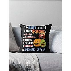 Annoying Orange The Best Things About School Throw Pillow