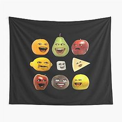Annoying Orange and Characters Tapestry
