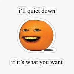 Annoying Orange Sticker