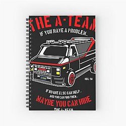 The A Team Classic Spiral Notebook