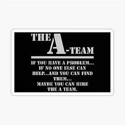 The A Team 1983 Sticker
