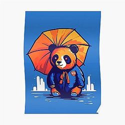 Original Berf the Bear - Funny Chicago TV Show Poster RB2709