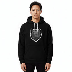 Minimalist Black & White NTAN0801 The Bear Hoodie