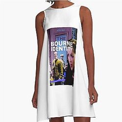 The Bourne Identity Frankenstein Horror Movie Halloween Vintage A-Line Dress