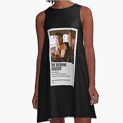 Graphic For the Bourne Identity Special Men's Funny A-Line Dress