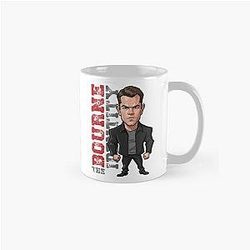 Funny Caricature of Matt Damon in The Bourne Identity Classic Mug