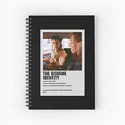 Graphic for the Bourne Identity Men's Funny Spiral Notebook