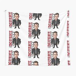 Funny Caricature of Matt Damon in The Bourne Identity Tapestry