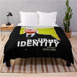 Mens My Bourne Identity Vintage Photograp Throw Blanket