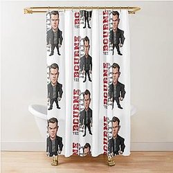 Funny Matt Damon in The Bourne Identity Shower Curtain