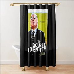 Mens The Bourne Identity Vintage Photographic Shower Curtain