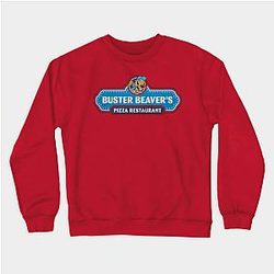 The Boys Sweatshirts - Buster Beaver's Pizza Restaurant Logo (The Boys) Distressed Sweatshirt