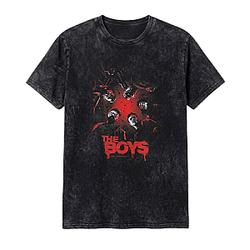 Superhero TV Show DTNK1604 The Boys Washed T-Shirts