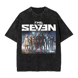 Seven Photo Superhero PTTT0907 Washed  The Boys T-Shirts