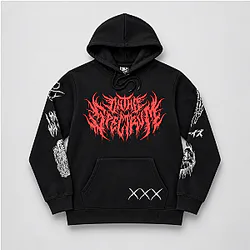 Gothic Death Metal Graphic Black Hoodie NTT1910 The Boys Hoodies