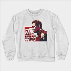 The Boys Sweatshirts - Homelander With Laser Quote Sweatshirt