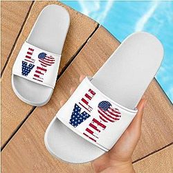 Love Flag Heart Sandals Official Merch CL1211