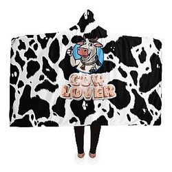 Cow Lover Hooded Blanket Official Merch CL1211