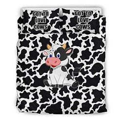 Cow Print Bedding Set Duvet Cover Official Merch CL1211