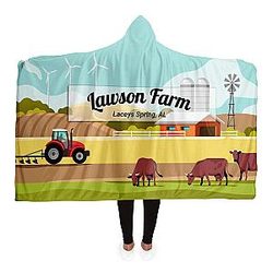 Personalized Farm Hooded Blanket Official Merch CL1211