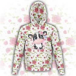Flowery Cow Hoodie! Official Merch CL1211