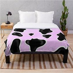 Purple Cow Print  Throw Blanket Flagship RB1809
