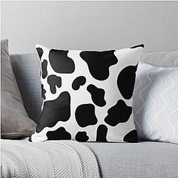 Cow Print Throw Pillow Flagship RB1809