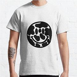 Cow Print Smiley Face Classic T-Shirt Flagship RB1809