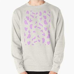 Cow Print on white Pullover Sweatshirt Flagship RB1809