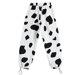 Cow Print Cargo Pants Korean Style