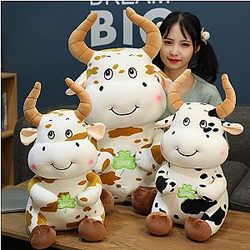 Milk Cow Lucky Bull Doll Plush Decor Kawaii Soft Toy