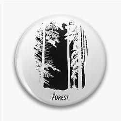 The Cure A Forest reverse Pin