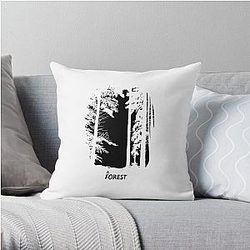 The Cure A Forest reverse Throw Pillow