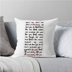  The Cure Just Like Heaven (in black) Throw Pillow