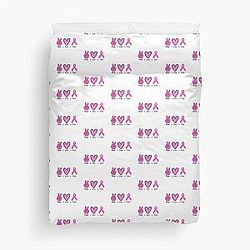 Fight the cure for cancer Duvet Cover