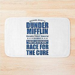 Dunder Mifflin Rabies Awareness Race for the Cure Bath Mat