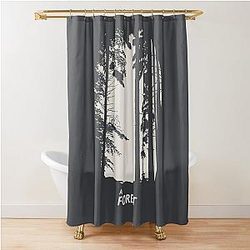 The Cure A Forest Shower Curtain