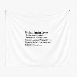 Friday I'm In Love by The Cure Tapestry