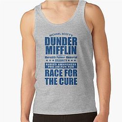 Dunder Mifflin Rabies Awareness Race for the Cure Tank Top