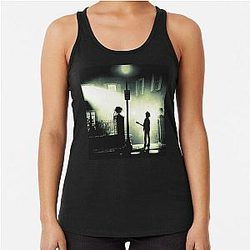 THE CURE + The Exorcist Mashup (The Curexorcist) Racerback Tank Top