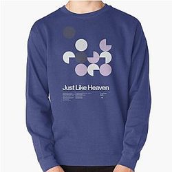 The Cure - Just Like Heaven - 1985, New Wave song Minimalistic Swiss Graphic Design Poster Print Pullover Sweatshirt