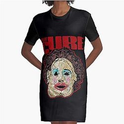 The Cure Band Shirt Graphic T-Shirt Dress