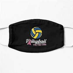 Volleyball For The Cure Sports Game Volleyball  Flat Mask