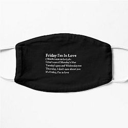 Friday I'm In Love by The Cure Black Flat Mask